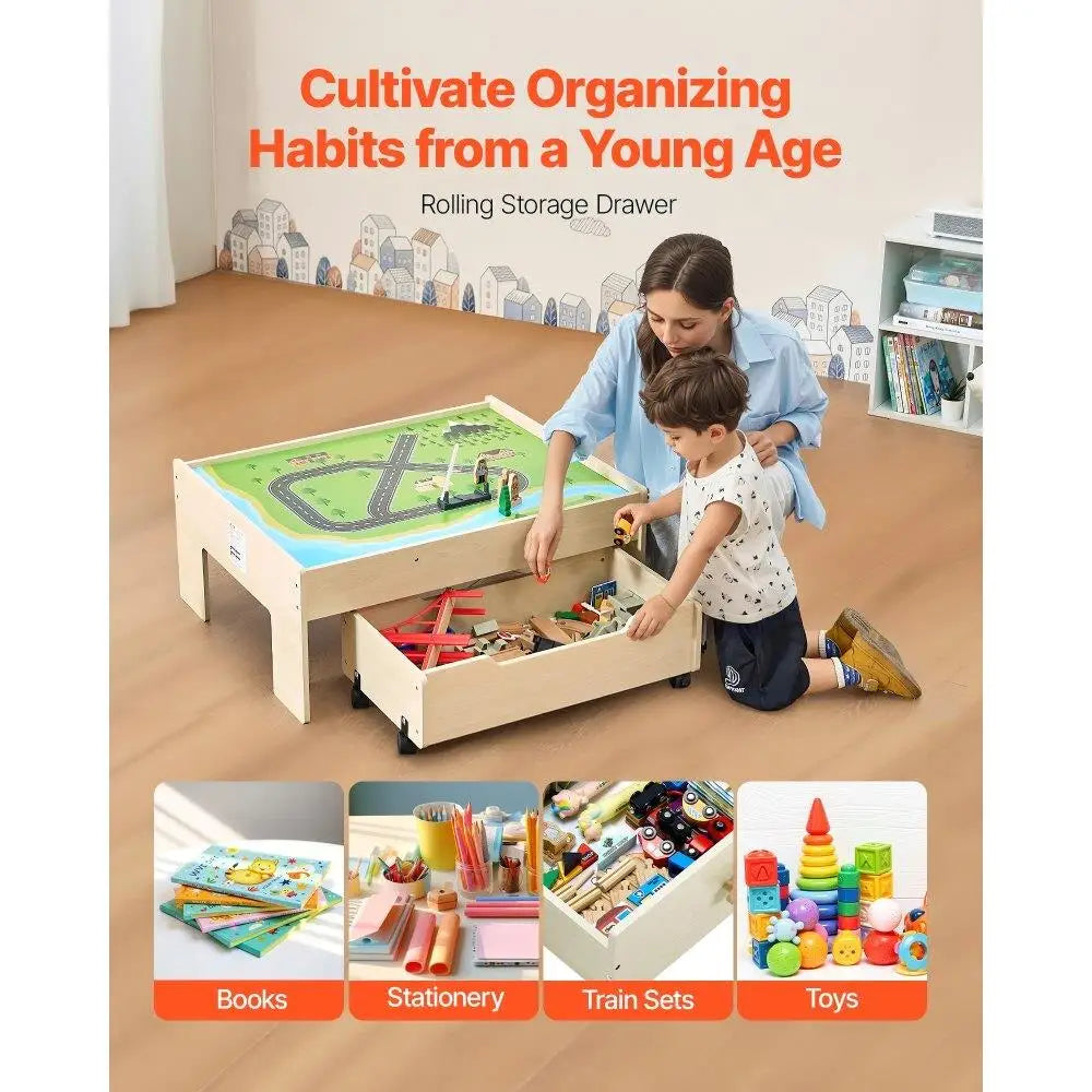 Wooden Kids Activity Table & Playset