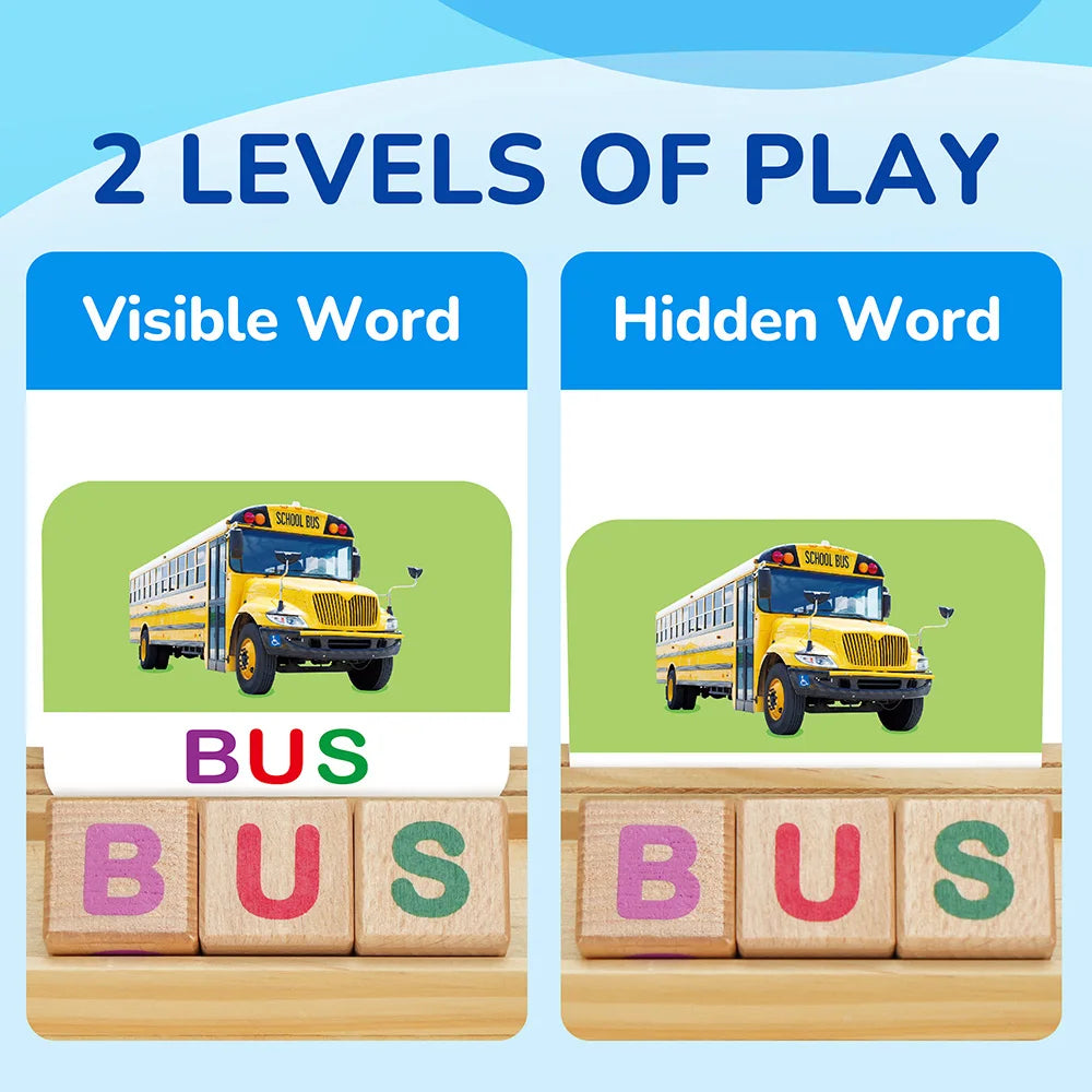 Wood Blocks Spelling Set