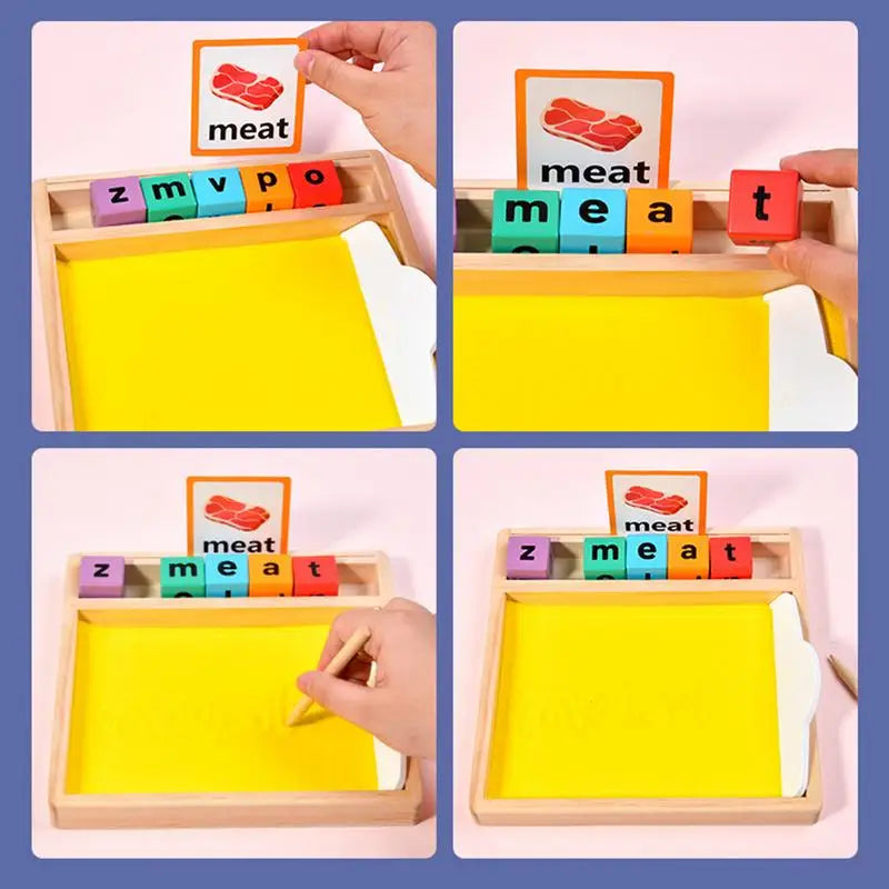 Wooden Sand Tray for Letter Tracing