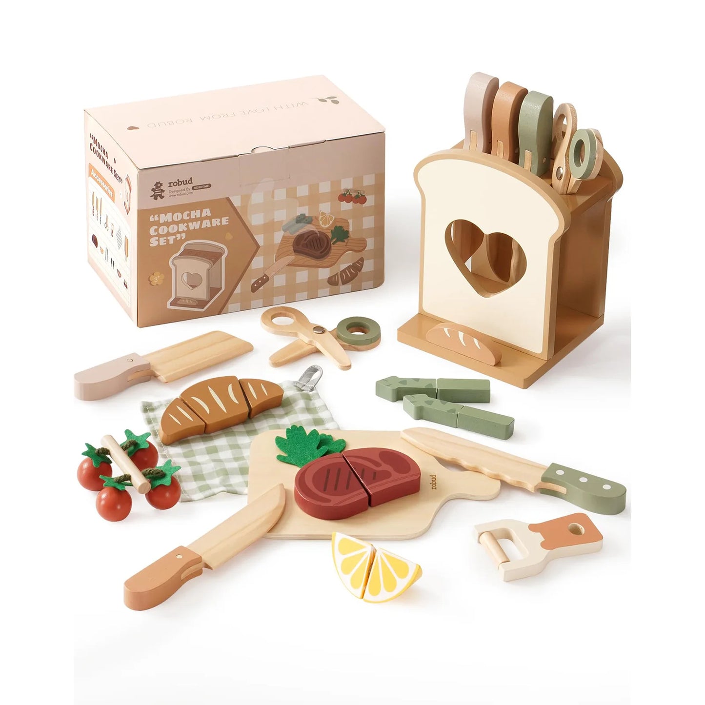 Robud Wooden Play Food Set