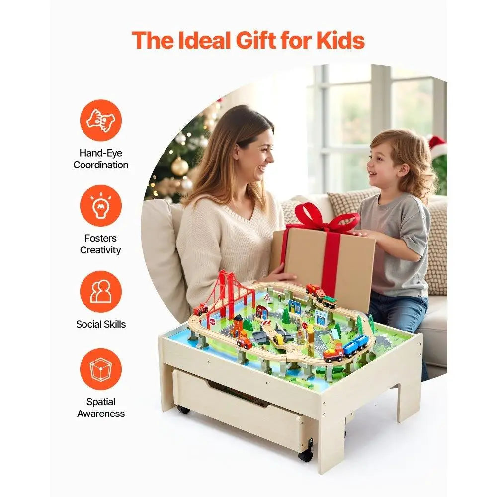 Wooden Kids Activity Table & Playset