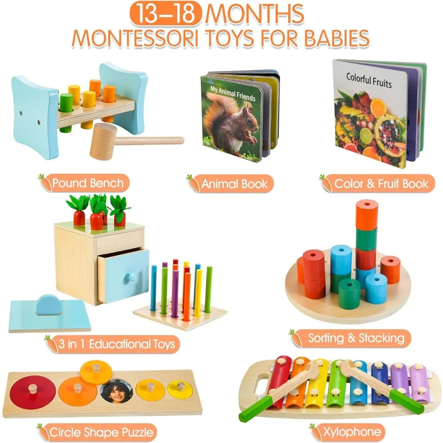 9-1 Wooden Montessori Play Kit