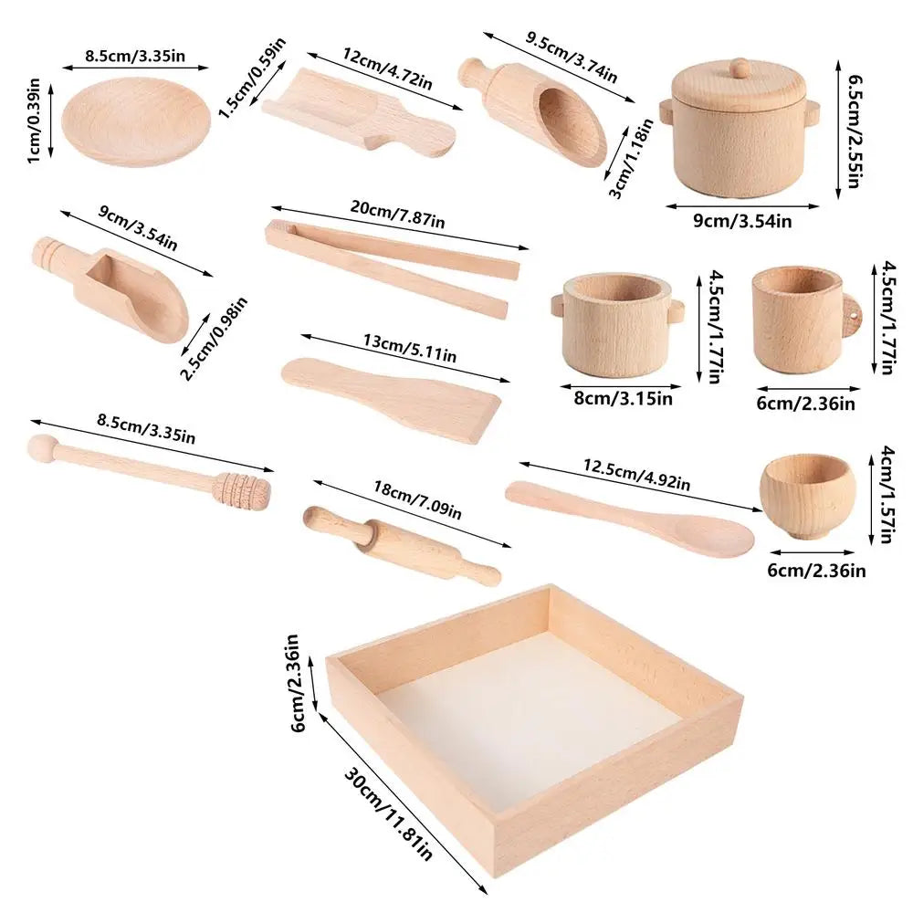 9-Piece Sensory Bin Tools