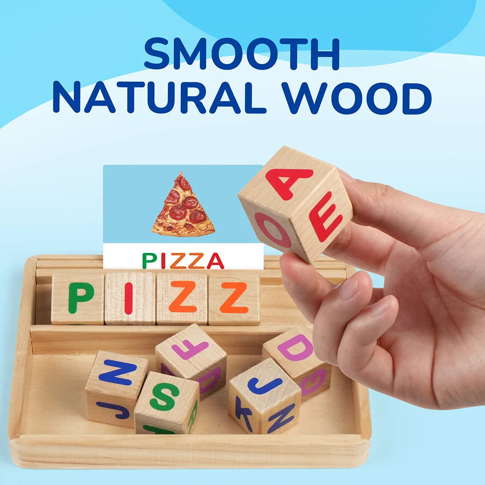 Wood Blocks Spelling Set