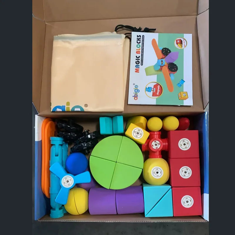 Abigio 40-Piece Magnetic Foam Blocks