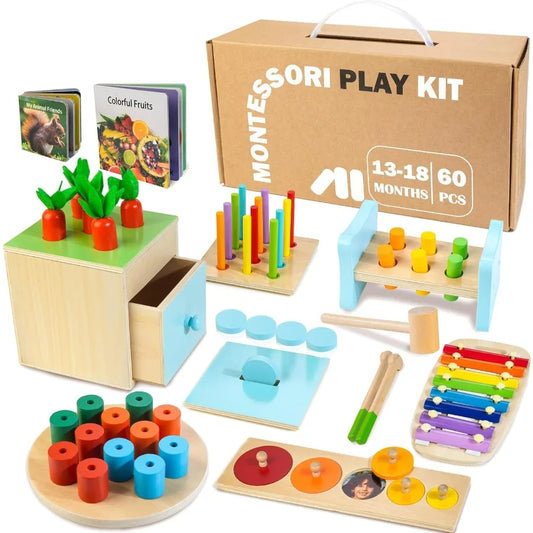 9-1 Wooden Montessori Play Kit