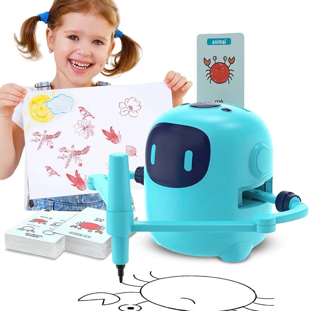 Drawing Robot for Kids with 150 Cards