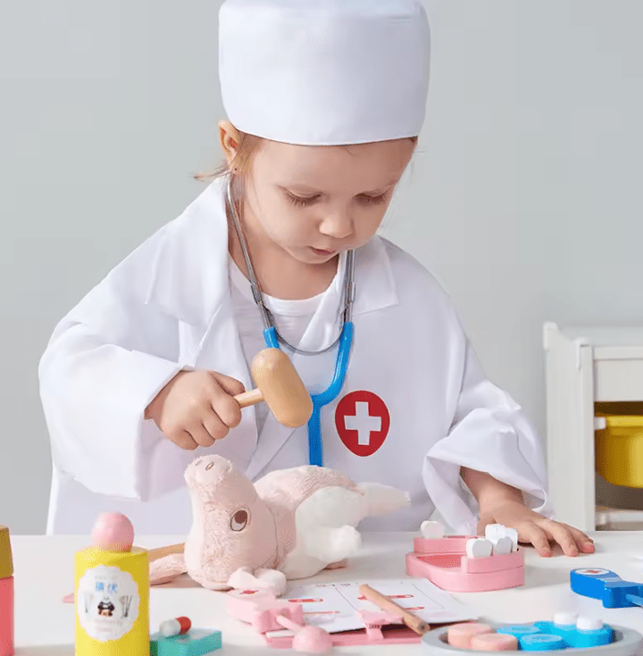 🩺 Children’s Wooden Doctor Set - JOYFULBLOCKS