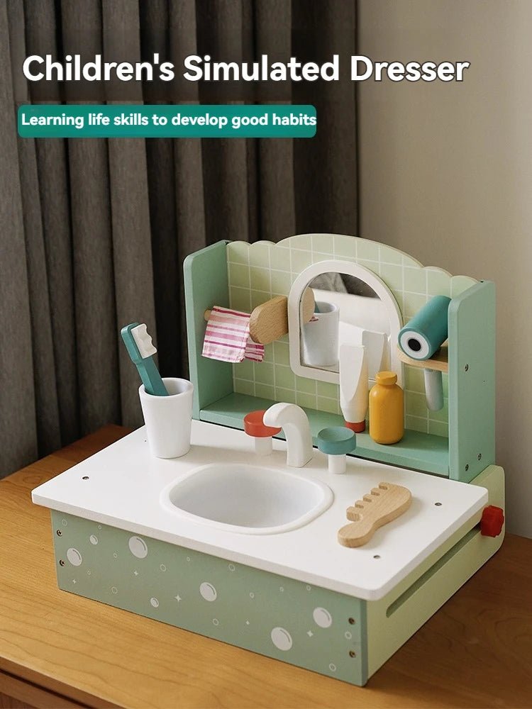 💄 Children’s Wooden Dressing Table - JOYFULBLOCKS