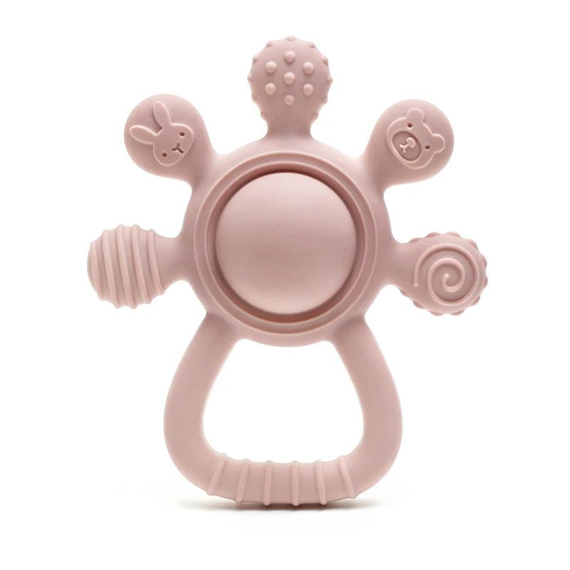 🐰 2025 Silicone Palm Rattle Teether - JOYFULBLOCKS