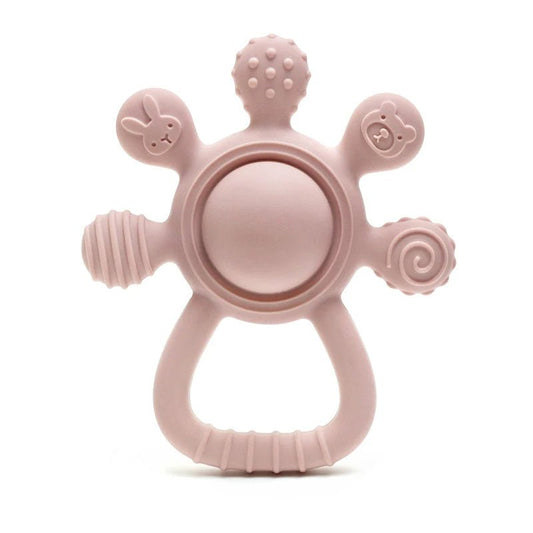 🐰 2025 Silicone Palm Rattle Teether - JOYFULBLOCKS