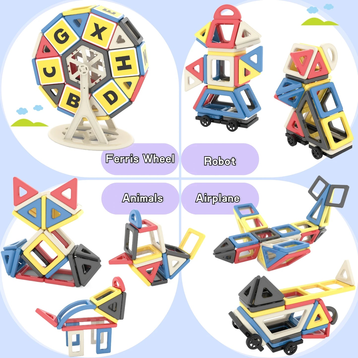 149-Piece Magnetic Tiles Set