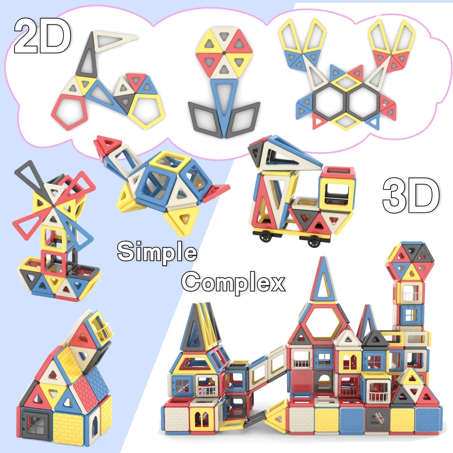 149-Piece Magnetic Tiles Set