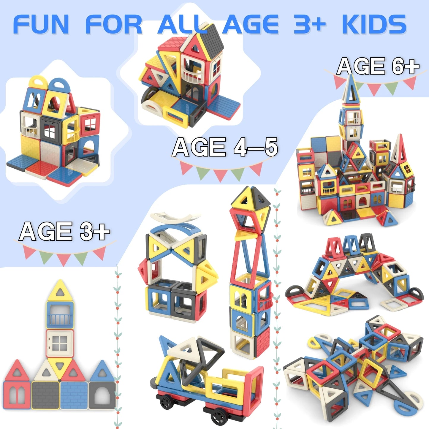 149-Piece Magnetic Tiles Set