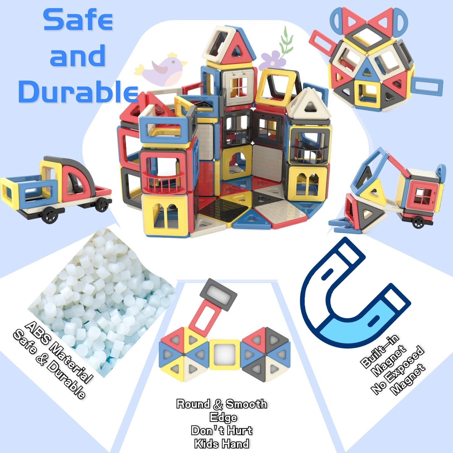 149-Piece Magnetic Tiles Set