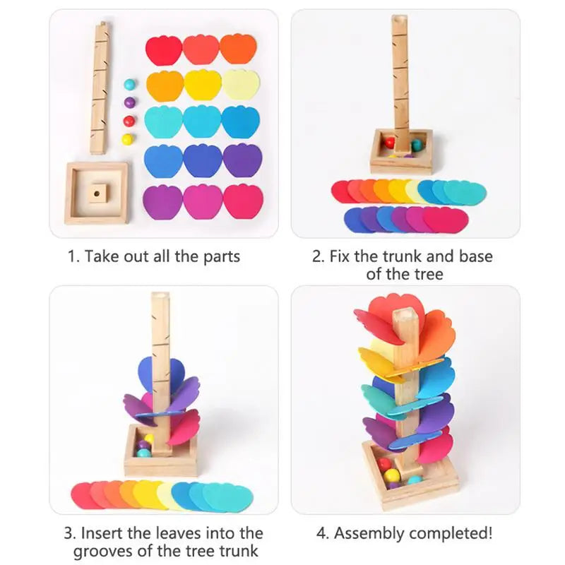 Wooden Rainbow Music Tree