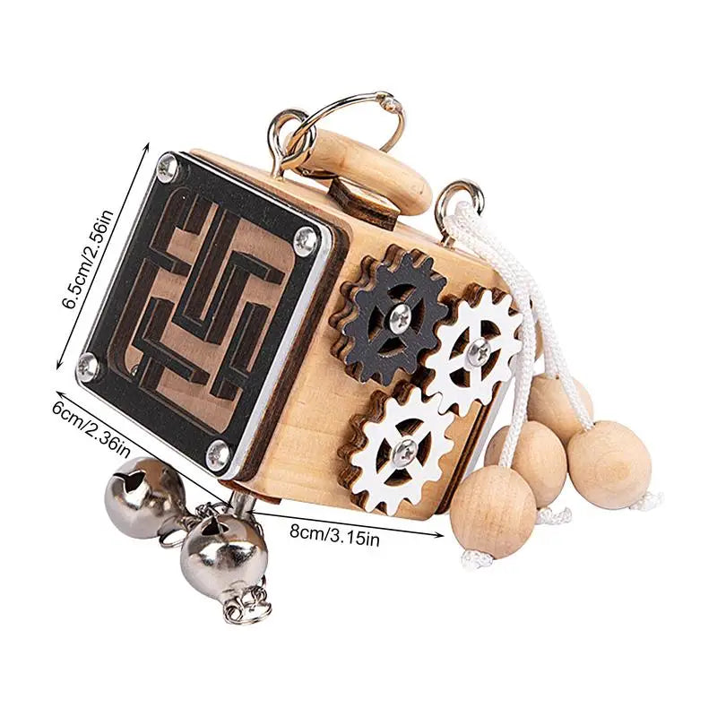 Kids Wooden Activity Cube