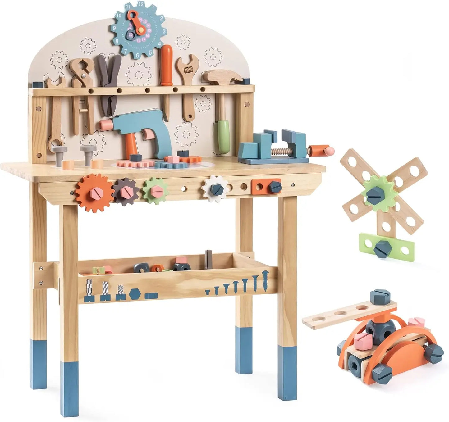 Robotime Kids Large Wooden Tool Bench