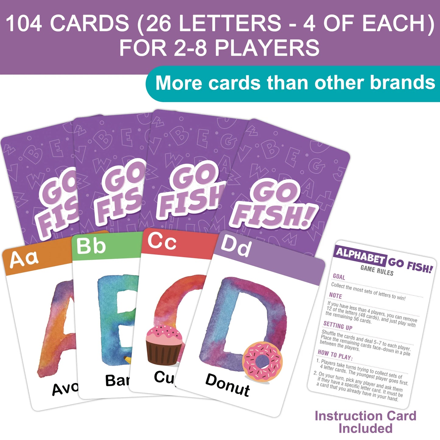 Alphabet Go Fish Card Game for Kids