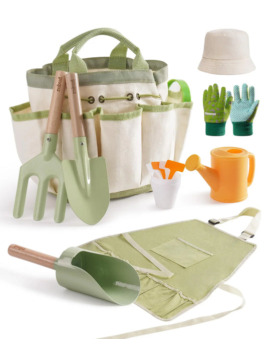 Robotime Kids Wooden Gardening Tool Set