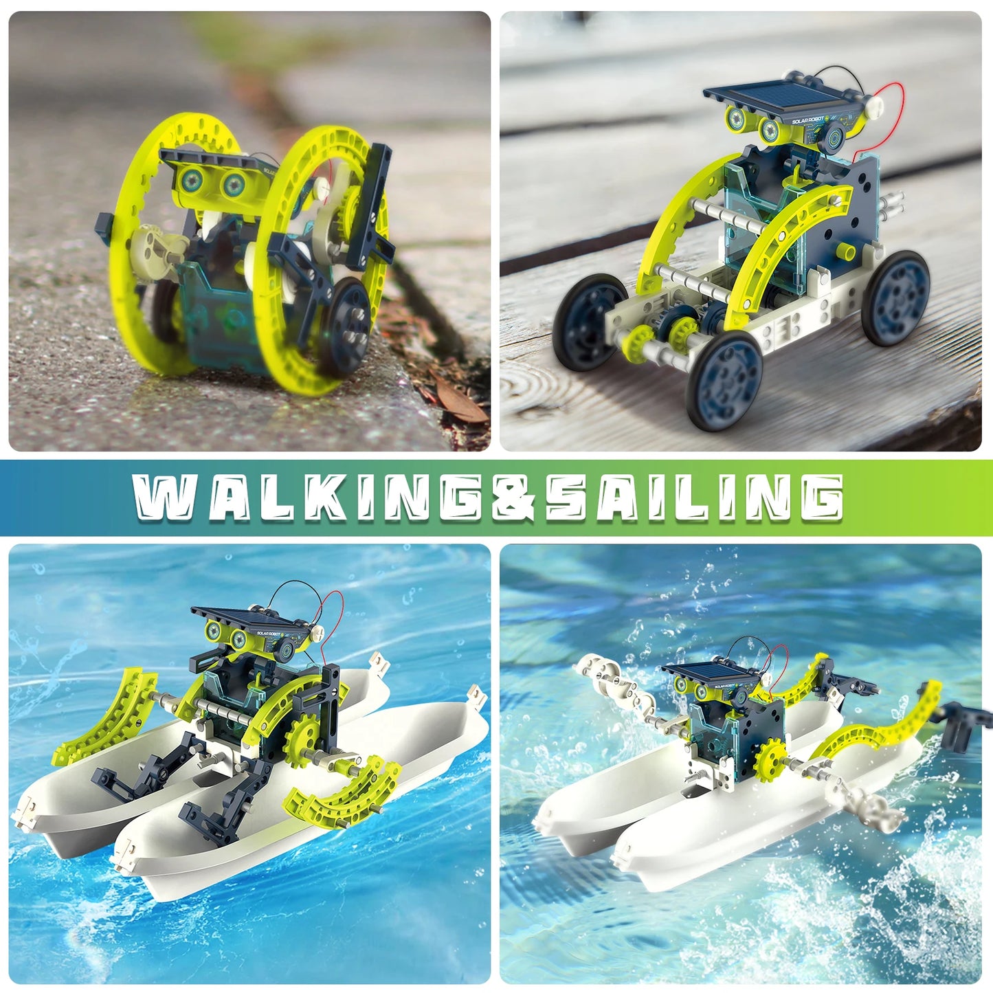 Hot Bee 12-in-1 Solar Robot Kit