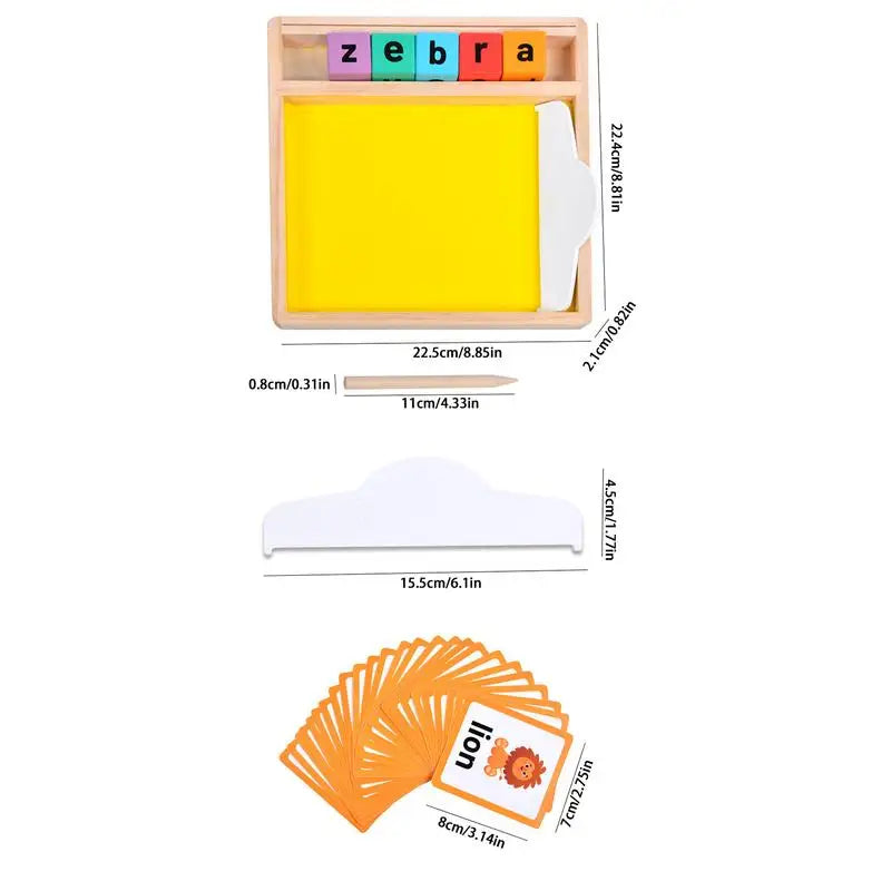 Wooden Sand Tray for Letter Tracing