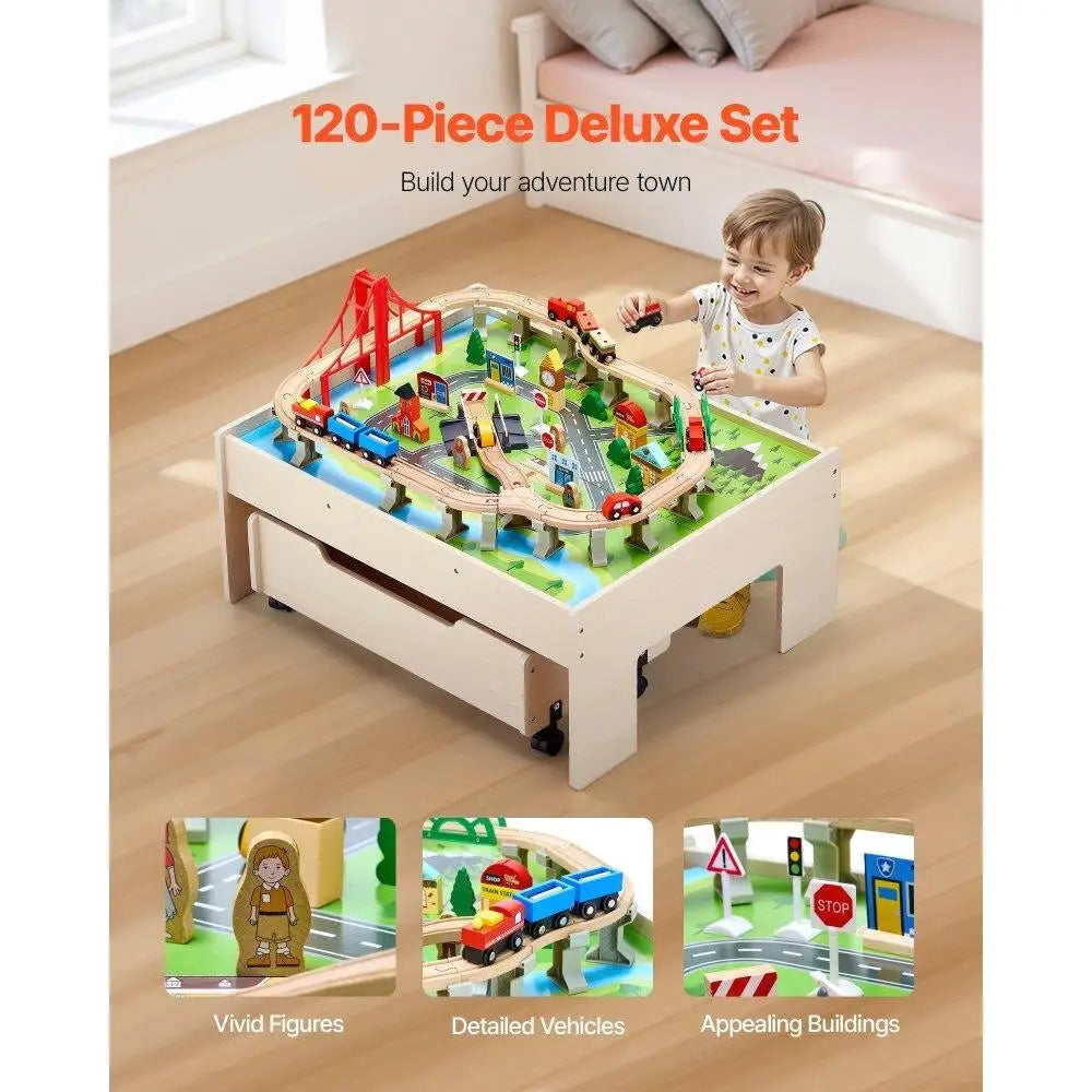 Wooden Kids Activity Table & Playset