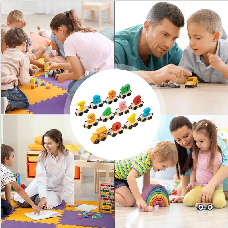 Wooden Magnetic Train