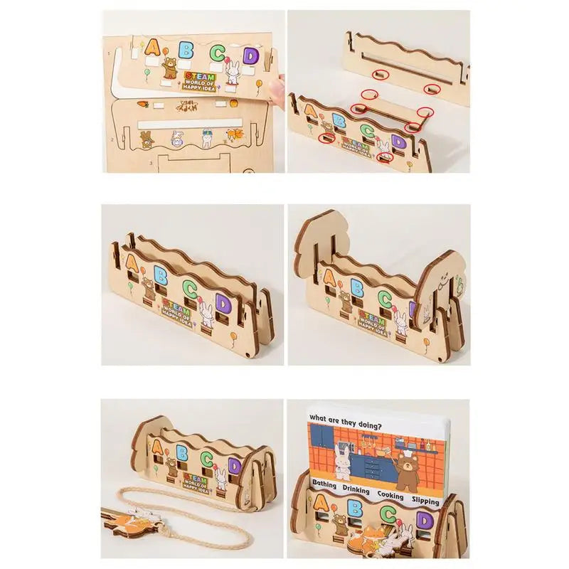 Wooden Word Spelling Game