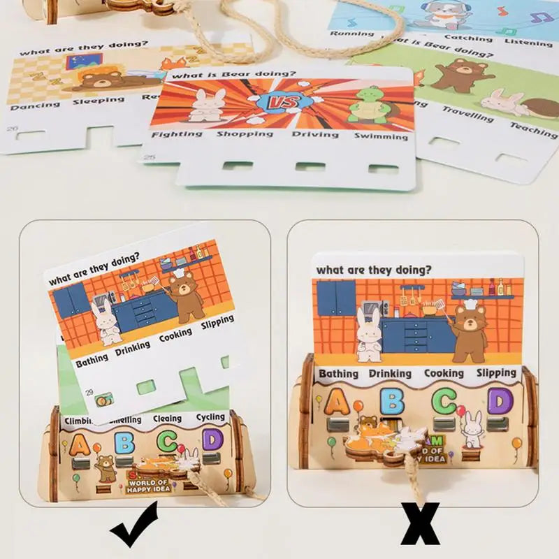 Wooden Word Spelling Game