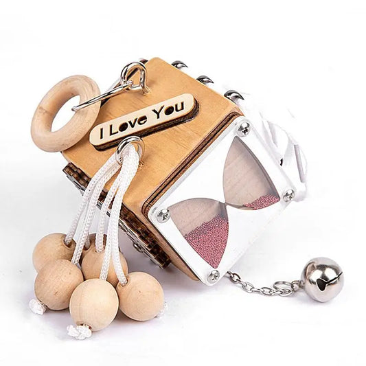 Kids Wooden Activity Cube