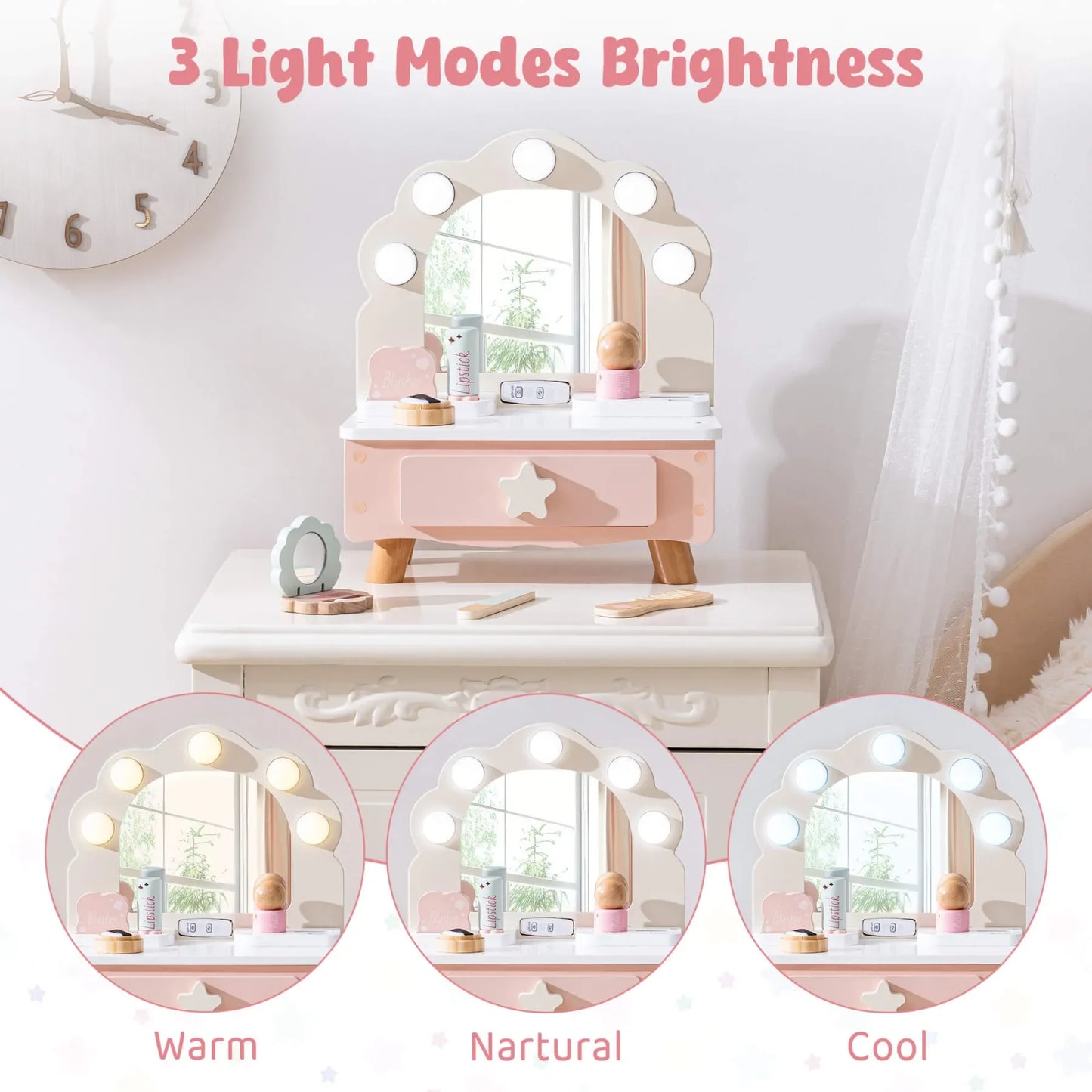 Robud Pretend Makeup Table Playset