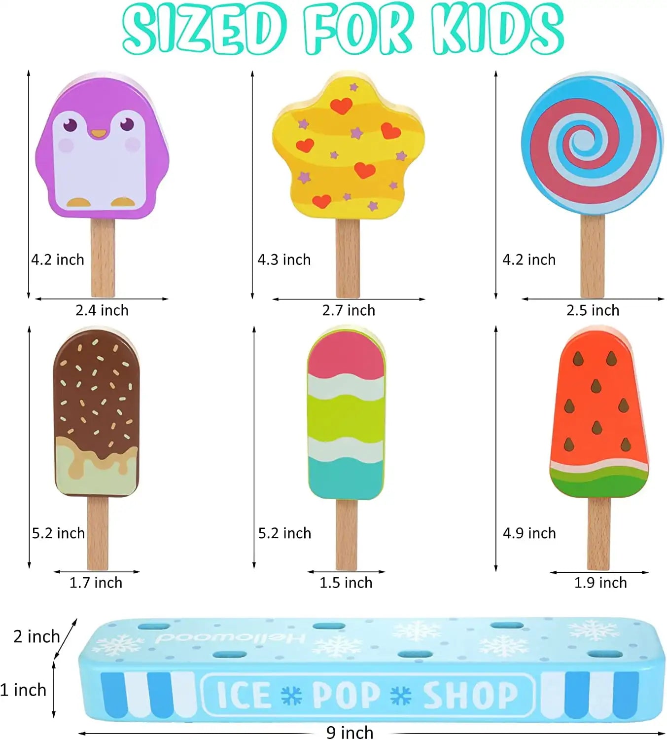 Wooden Ice Pop Shop Play Set