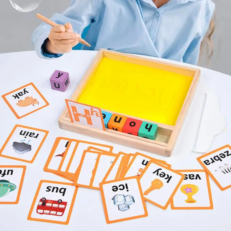 Wooden Sand Tray for Letter Tracing
