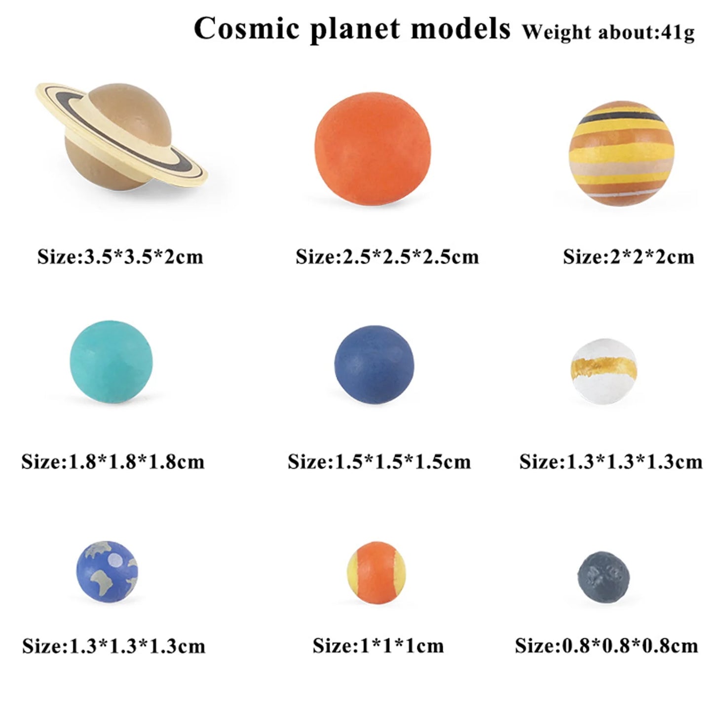 9-Piece Kids Solar System Model Toys