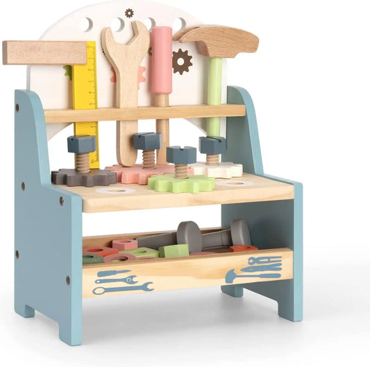 Robotime Kids Mini Wooden Tool Bench Set