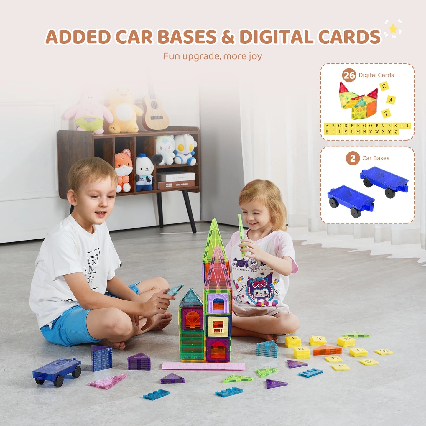 121-Piece Magnetic Tiles Set