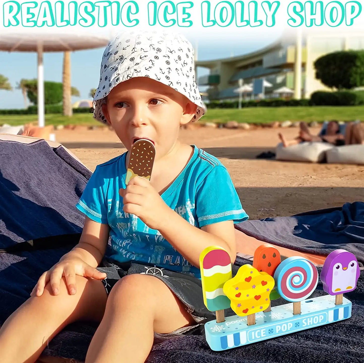Wooden Ice Pop Shop Play Set