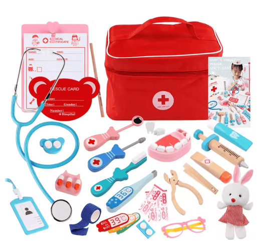 🩺 Children’s Wooden Doctor Set - JOYFULBLOCKS