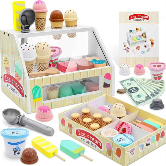 🍦 Ice Cream Counter Playset for Kids - JOYFULBLOCKS