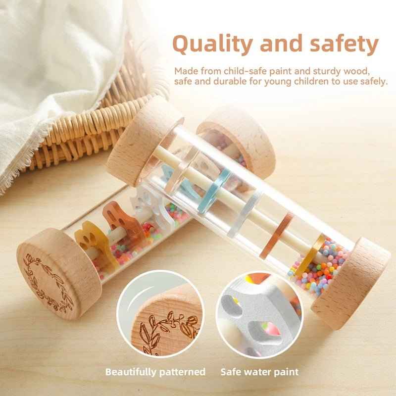 🎵 Montessori Baby Rain Stick - JOYFULBLOCKS