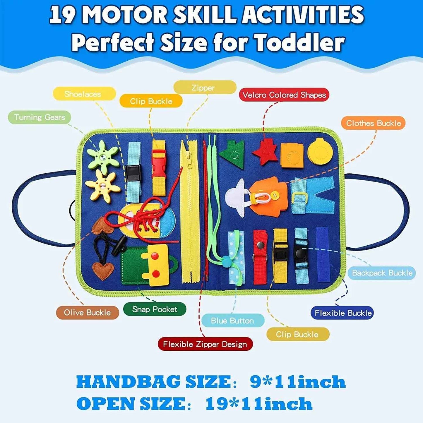 🧩 Montessori Busy Board – Sensory Learning Through Play! - JOYFULBLOCKS