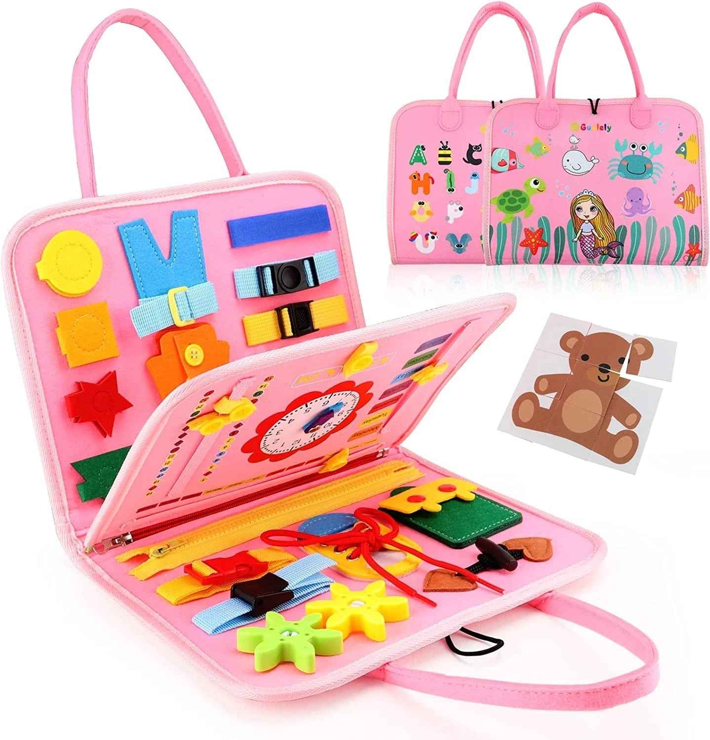 🧩 Montessori Busy Board – Sensory Learning Through Play! - JOYFULBLOCKS