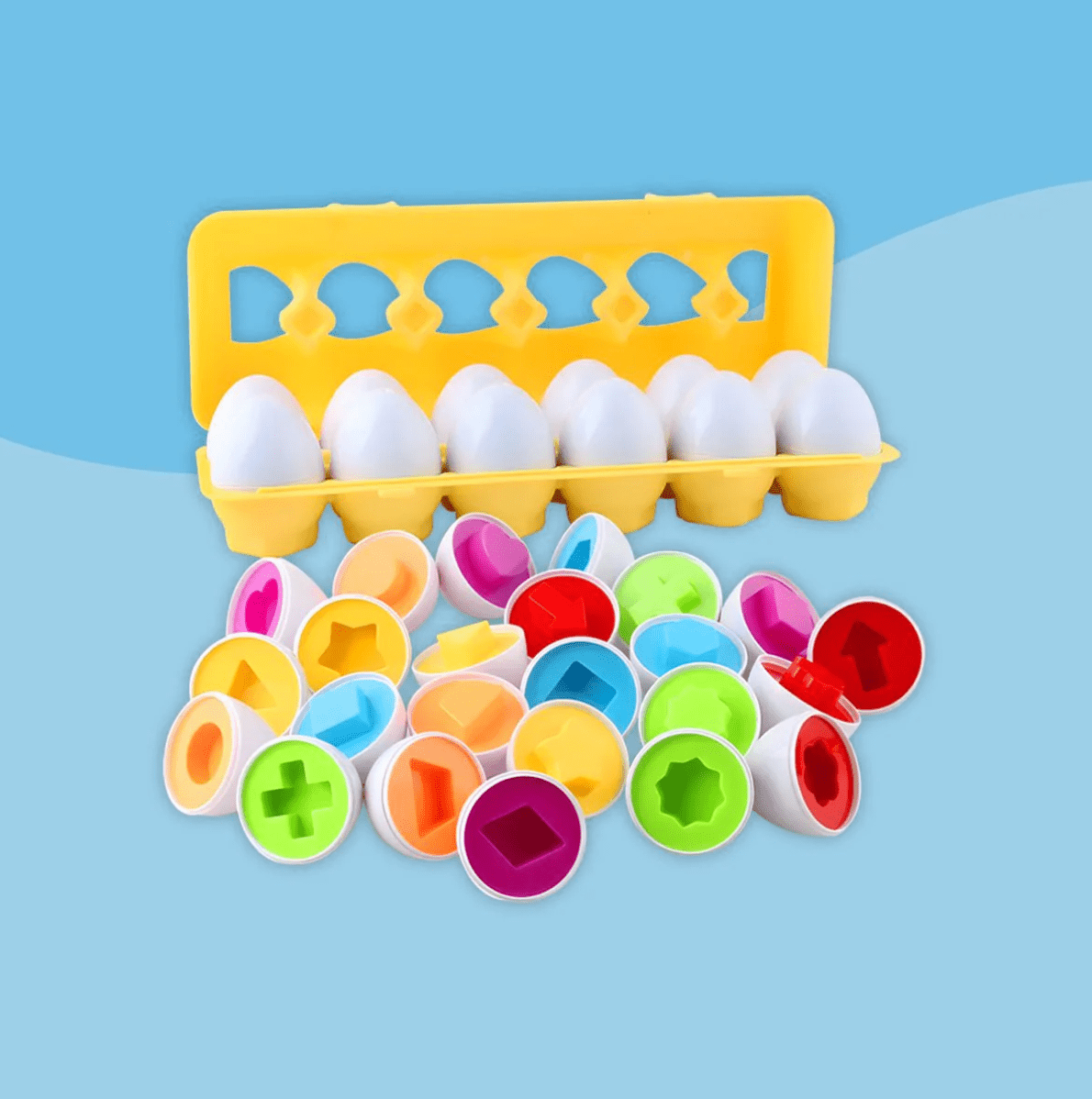 Montessori Geometric Eggs - JOYFULBLOCKS