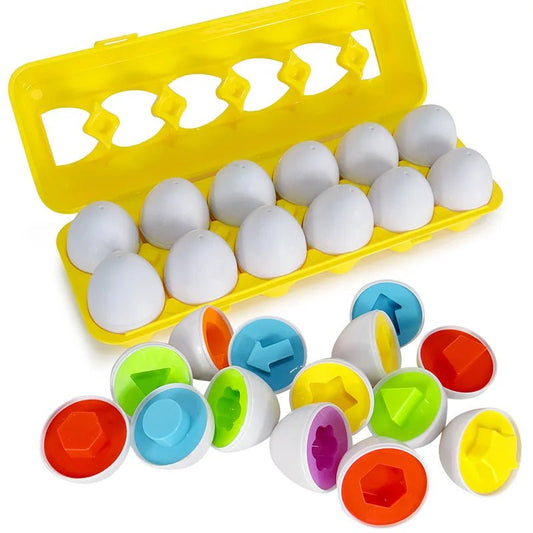 Montessori Geometric Eggs - JOYFULBLOCKS