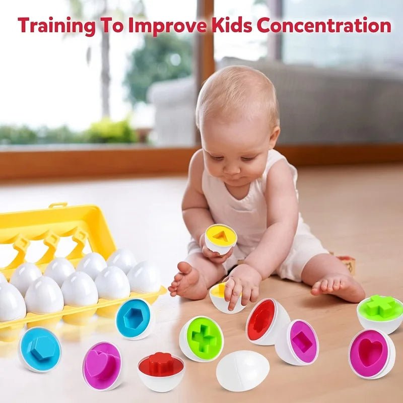 Montessori Geometric Eggs - JOYFULBLOCKS