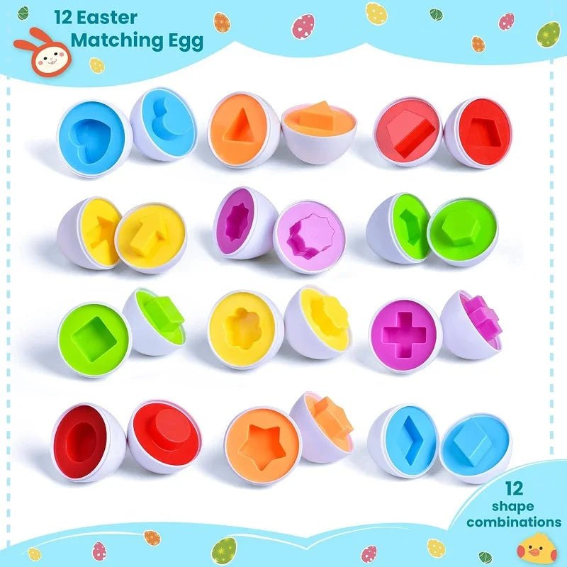 Montessori Geometric Eggs - JOYFULBLOCKS