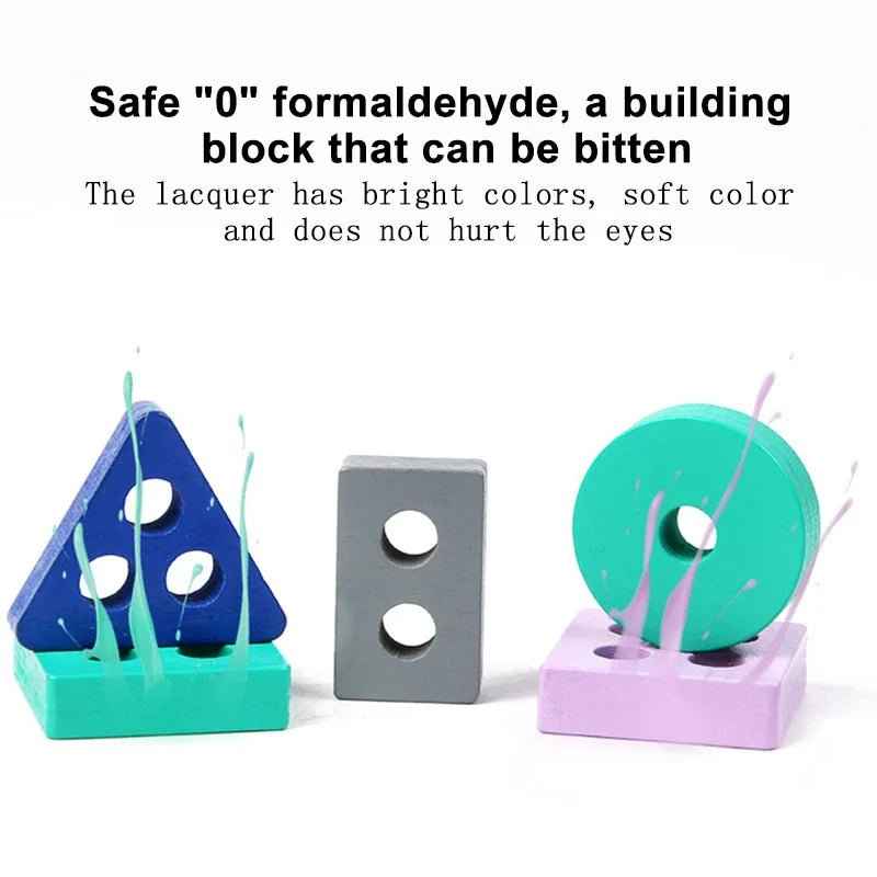 🌈 Montessori Wooden Building Blocks - JOYFULBLOCKS