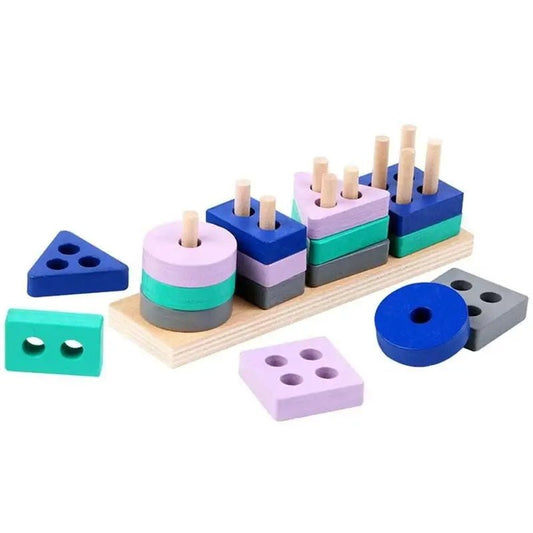 🌈 Montessori Wooden Building Blocks - JOYFULBLOCKS