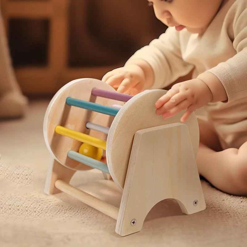 🥁 Montessori Wooden Coin Ball Drum - JOYFULBLOCKS